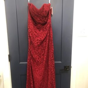 David’s Bridal Lace Maxi Dress